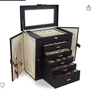 COPY - Vintage leather jewelry box